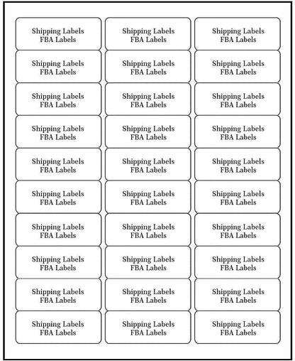 Address Labels for Inkjet Printers 1" x 2-5/8", Pack of 6000 Labels