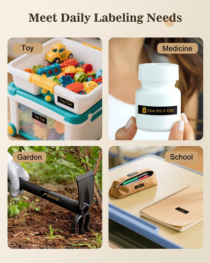 3-Pack 12mm Tz Tape Gold on Black Compatible with Brother P Touch Label Tape Tze-334 Tz Tape 12mm 0.47" Laminated Black, Work for Brother P Touch Label PT-D210 PT-H110 PT-D600 PT-D400 PT-1180