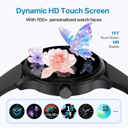 Smart Watch, HD Smartwatch for Men Women (Answer/Make Calls), Fitness Watch with 100+ Sport Modes, IP68 Waterproof/Heart Rate/Sleep Monitor, Activity Trackers for iOS/Android