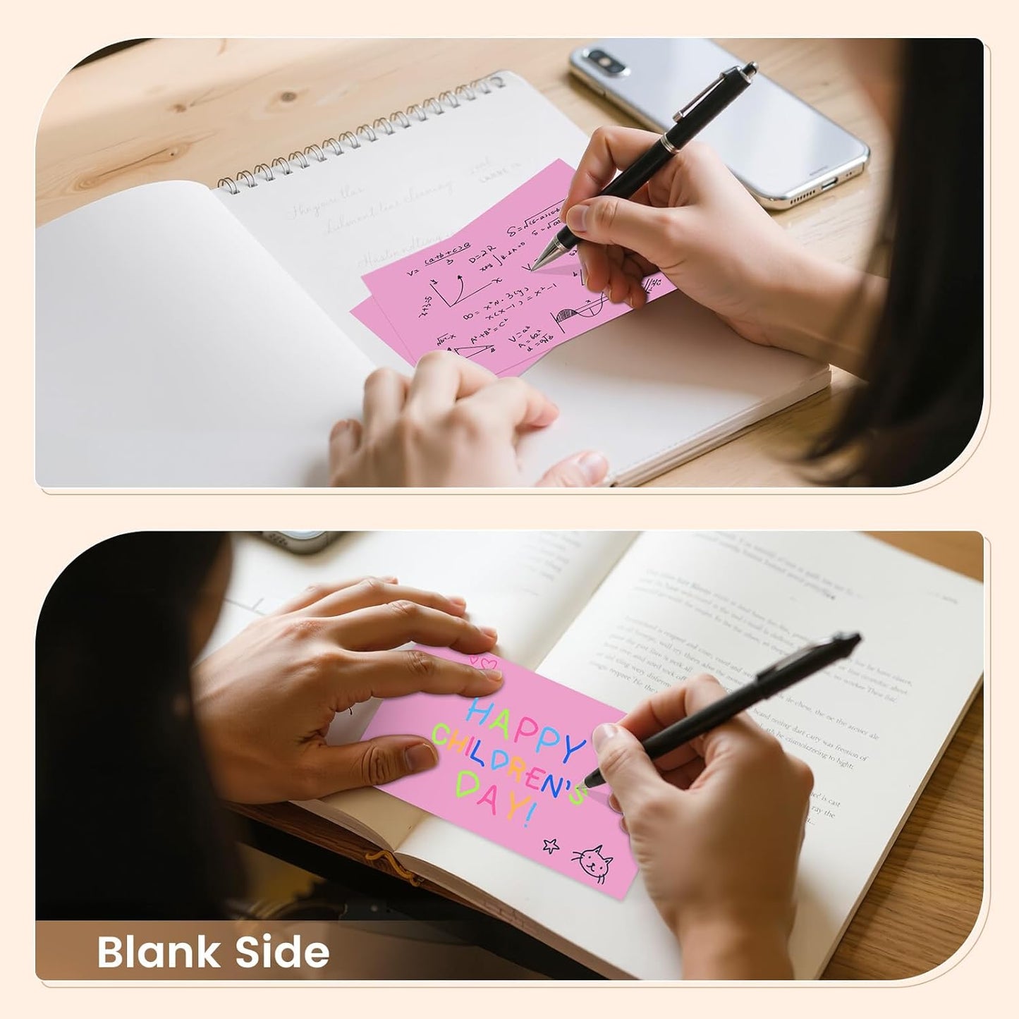 Index Cards 3x5 Inch, 300sheets, Flash Cards, Blank Pink Note Cards Paper For Studying, Schools Supplies, College, Office And Home Organization, Note Taking Supplies