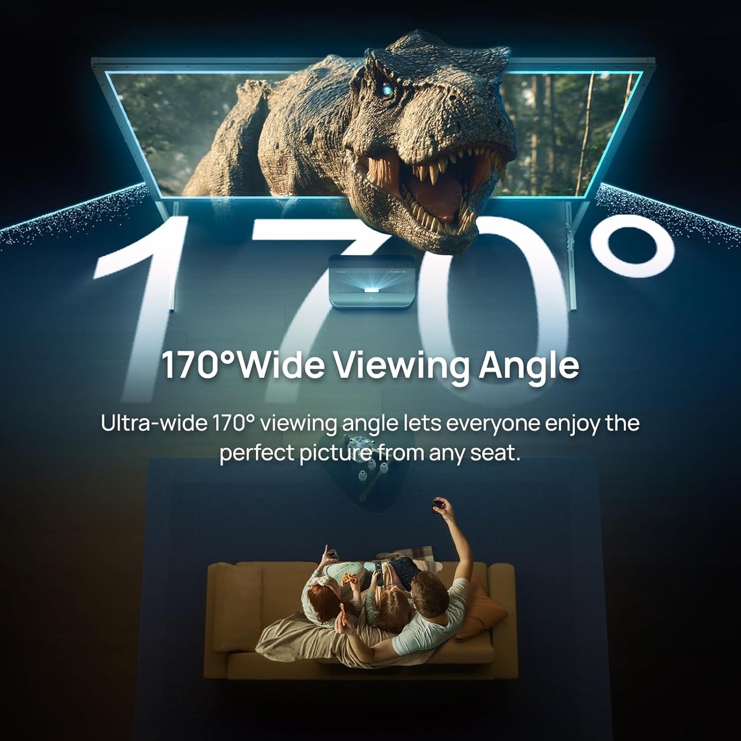 AWOL VISION Folding Outdoor Projector Screen with Stand (150 inches), Portable 16:9 4K HD Rear Front Movie Screen with Carry Bag for Theater Backyard Movie Night,Cinema School