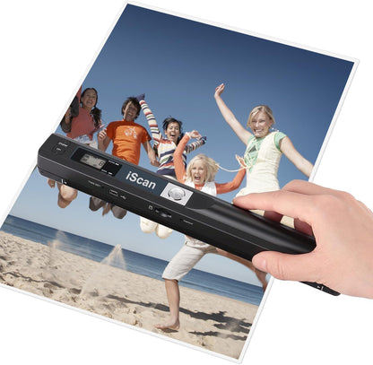 Portable Scanner, Photo Scanner for A4 Documents, Scanners for Computers, Document Scanner in 900 Dpi with 16G SD, Uploads Images to Computer Via USB Cable, Needn't Driver, JPG/PDF