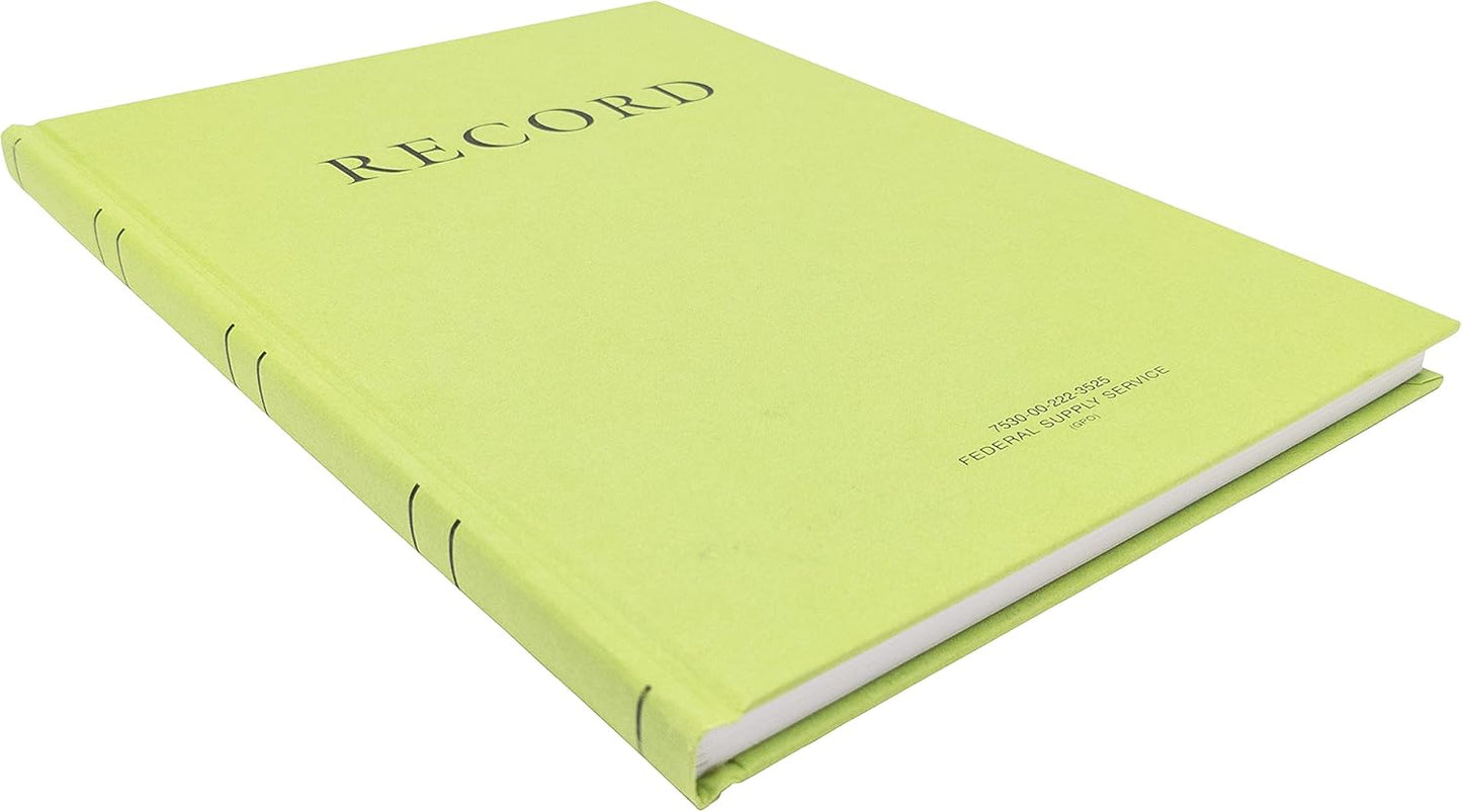 Tacticai 3-Pack Green Military Log Book, 8” x 10.5” - 192 Pages, Record Book for Record Keeping, Supply Chain, Inventory, Training, Maintenance & Field Operations, NSN 7530-00-222-3525