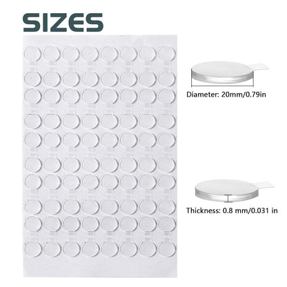 Adhesive Stick dots Two-Sided Sided Mounting Putty Stick Tack for Wall Hanging Crafts Balloons Festival Party Decorations,Clean Removable(0.79"*0.79"-540)