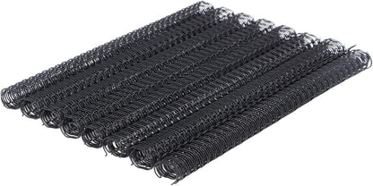 100 Pack Metal Twin Loop Binding Wire Coils, 34-Loop, 3/4" Cinch Book Binding Wire, 3:1 Pitch, YolieraArt Double Loop Bindings180 Sheet Capacity Fit for School Office Notebook Maker Black