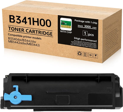 B341H00 High Yield Black Toner Cartridge with Chip (1-Pack) - Compatible with Lexmark B3340dw/B3442dw/MB3442 Series Printers
