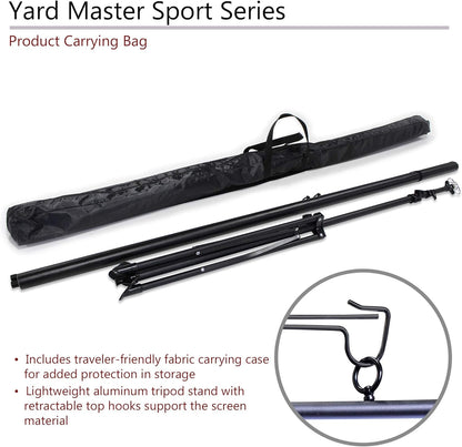 Elite Screens Yard Master Sport, 110-Inch Portable Projector Screen, Dual Tripod/Wall Hanging 2-in-1 Design, 4:3, MaxWhite 1.1 Gain, 180 Degrees, 4K Ultra HD & 3D Ready, Indoor/Outdoor w/ Carry Bag