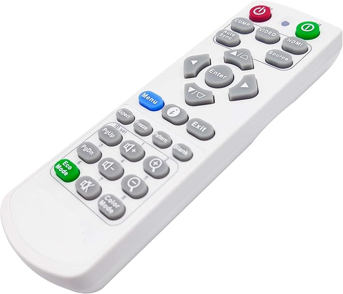 A-00010003 Projector Remote Control for ViewSonic LS500WH, LS510W, LS510WH-2, LS550W, LS550WH, LS560HDH, LS560W, LS560WH, LS620X, PX701-4K, PX701-4KE, PX703HDH, PX728-4K, PX748-4K