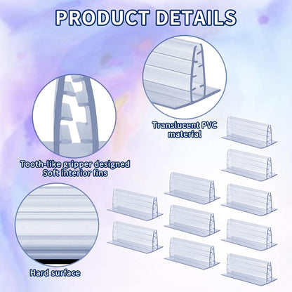 10 Pack Magnetic Sign Holder Sign Holder Clip Adhesive Sign Holder 3*1.6*1.2inch Holding Clamp Sign Signage Clips for Retail Store Counters Warehouses Include Magnetic Sheets with Adhesive Backing