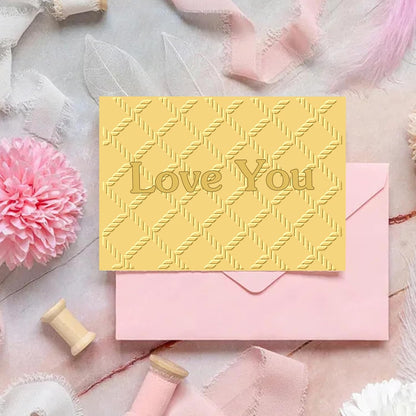 8-Piece Plastic Embossed Folders Template DIY Craft Template Photo Album Decoration