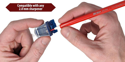 June Gold 36 Red (Strawberry #113) Colored 2.0 mm Lead Refills, Bold Thickness for Heavy Use, Break Resistant with a Convenient Dispenser