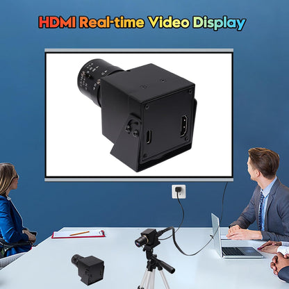 SVPRO 4K USB HDMI Camera Manual Zoom Webcam for Close Up with 2.8-12mm Variable Lens,Plug and Play Camera for Industrial,Streaming and Home Video