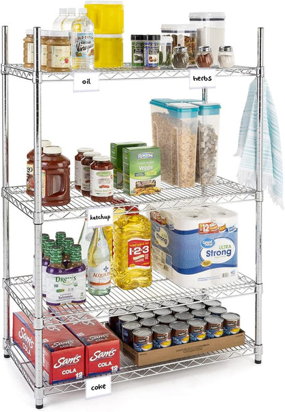 50 Pack Reusable Plastic Wire Shelf Label Holder, for Pantry Retail Merchandise Shopping Mall Store Shop Supermarket UPC Price Card Sign and Ticket Display Holder, Clip-On Design. 6cm X 4cm By NuBliss