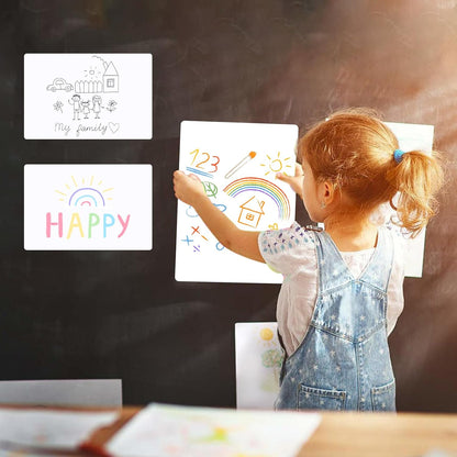 SVNOOC Multi-Use Dry Erase Board Dry Erase Small White Board for Classroom Office Home, 5.5x8.5 inches Lapboards for Students School Meeting Message (6 Pack)