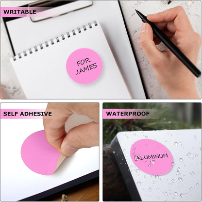 Pink Dot Stickers 2 Inches Round Sticker, Circle Colored Labels Color Coding Labels for Office Classroom Toddlers Activity 80 Pieces