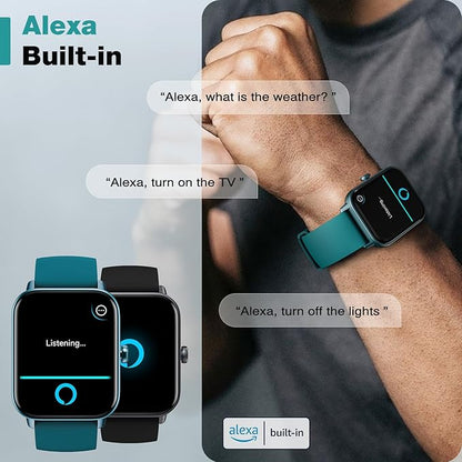 Fitpolo Smart Watch for Men Women,1.8” Touchscreen, Bluetooth Call, Alexa Built-in,24/7 Heart Rate,SpO2 Monitor,Step Counting,Sleep Tracking, IP68 Waterproof Fitness Tracker Watch for Android iPhone
