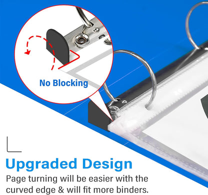 VST Sheet Protectors 8.5 x 11 Inch for 3 Ring Binder, Crystal Clear Page Protectors, Medium Weight Plastic Sleeves, Top Loading Paper Protector Acid Free, Letter Size, Dry Erase Pocket, 500 Sheets