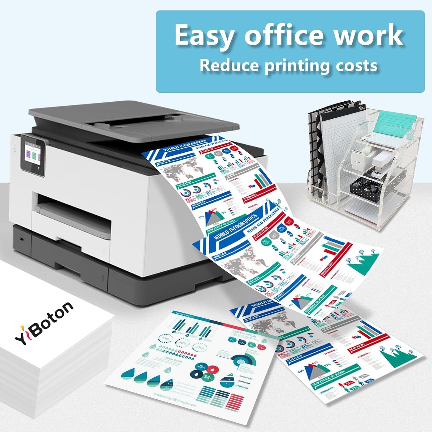 936e 936XL 936 with New Chip Ink Cartridges Replacement for 936 936e 936XL Ink Cartridges Combo Pack Works Compatible with OfficeJet 9120 OfficeJet Pro 9110 9120 9130 Printers (5-Pack)