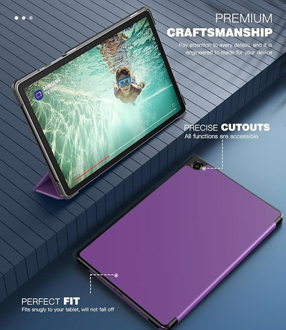TiMOVO Case for Samsung Galaxy Tab A9+/A9 Plus 11 Inch 2023, Slim Lightweight Stand Hard Back Shell Protective Cover for Galaxy Tab A9+ Tablet SM-X210/X216/X218, Auto Wake/Sleep, Deep Purple