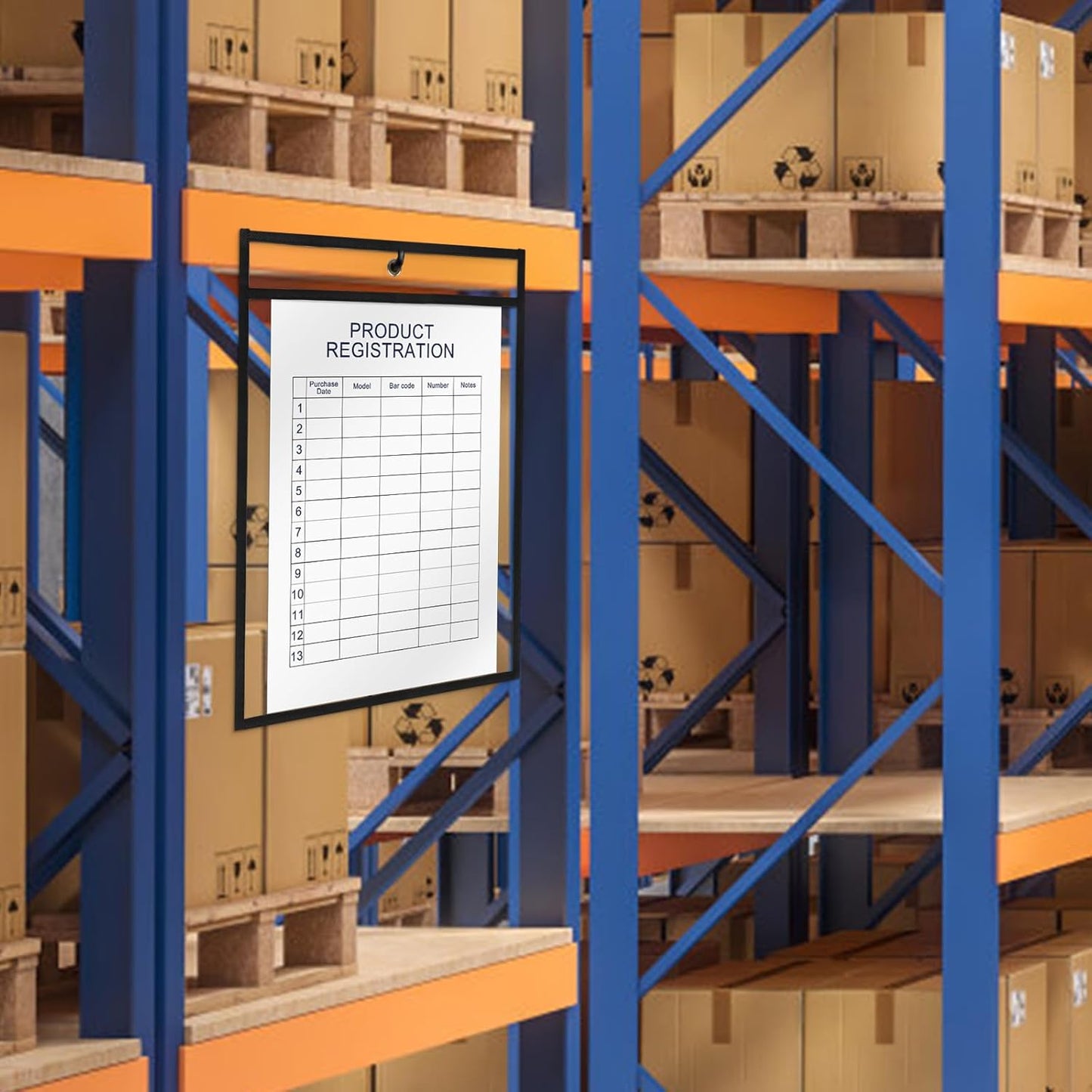 Heavy Duty Dry Erase Pockets 9x12, Job Ticket Holders 50 Pack Plastic Paper Sleeves Sheet Protectors 8.5 x 11 Clear Document Sleeves for Shop Office Classroom Home, Black