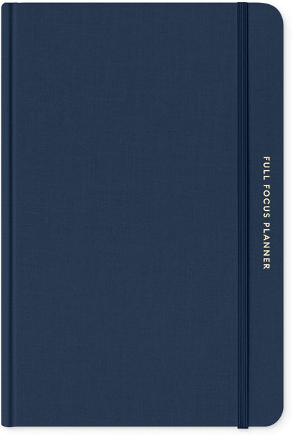 Full Focus Navy Linen Planner by Michael Hyatt - The #1 Daily Planner to Increase Focus, Eliminate Overwhelm, and Achieve Your Biggest Goals - Hardcover