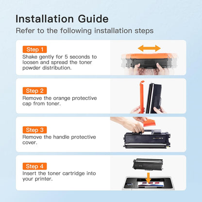 E-Z Ink TN431 Toner Cartridge Compatible for Brother TN431 TN-431 TN433 TN436 to Use with Brother HL-L8360CDW HL-L8260CDW MFC-L8900CDW MFC-L8690CDW Printer (Cyan, Yellow, Magenta, Black, 4 Pack)