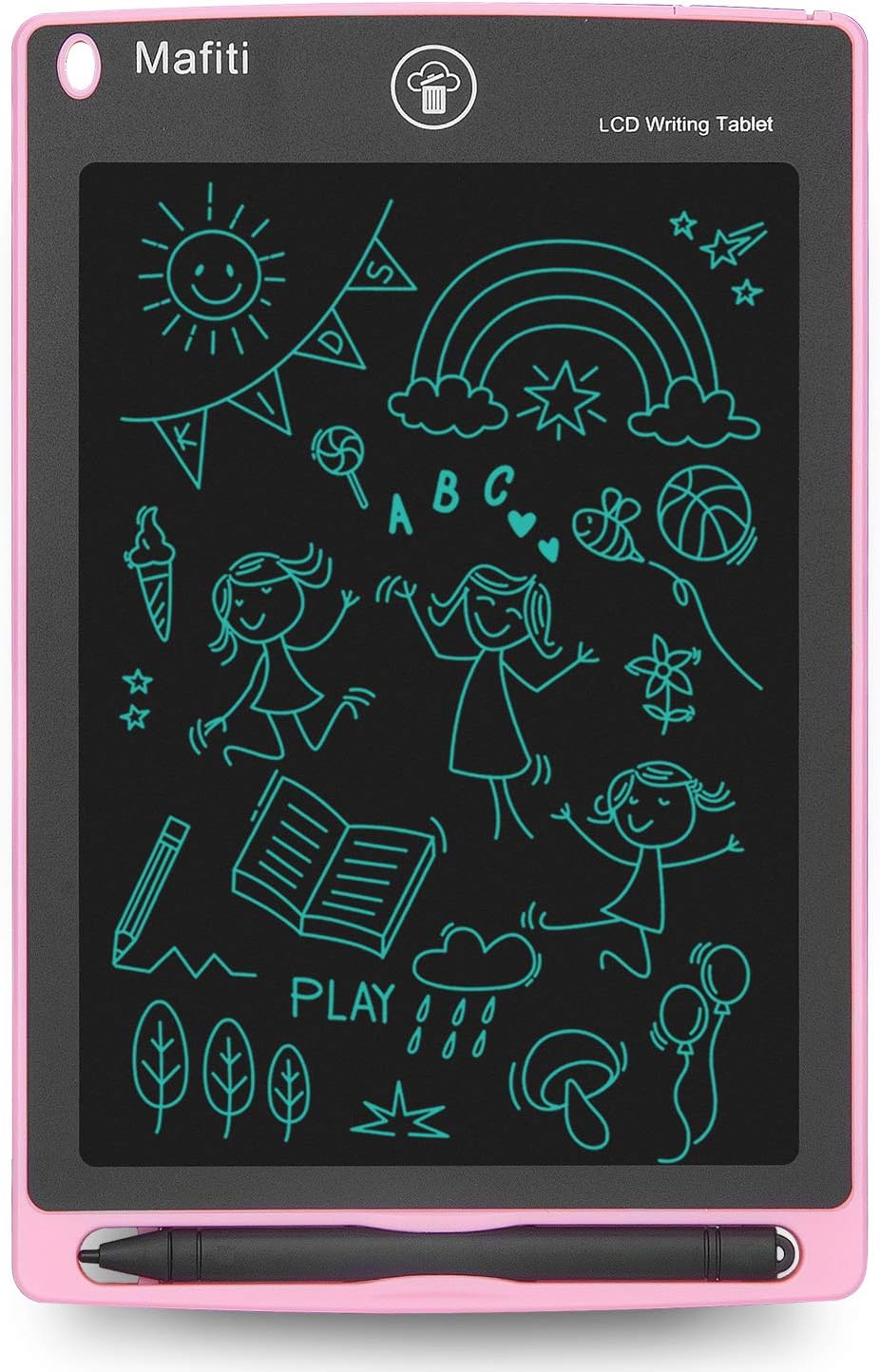 Mafiti LCD Writing Tablet 8.5 Inch Electronic Writing Drawing Pads Portable Doodle Board Gifts for Kids Toys for Girls Pink