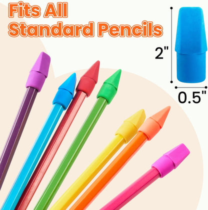 Sooez 120 Pack Pencil Top Erasers, Cap Pencil Eraser Toppers, Studying Supplies for Teachers Classroom Must Haves Pencil Erasers, 7 Colors
