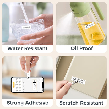 Joysea OP1 Label Maker Tape, 14 * 40mm(0.55"*1.57") Thermal Sticker Paper Without RFID, Waterproof Self-Adhesive Labeling Refills for Home Office Organization, 1 roll, 160 pcs