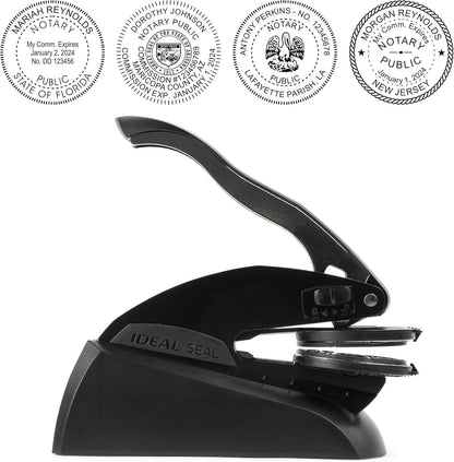 Wisconsin Round Notary Embosser | Official State Embosser | Official Seals | Meets State Specifications (Wisconsin, Round Embosser)