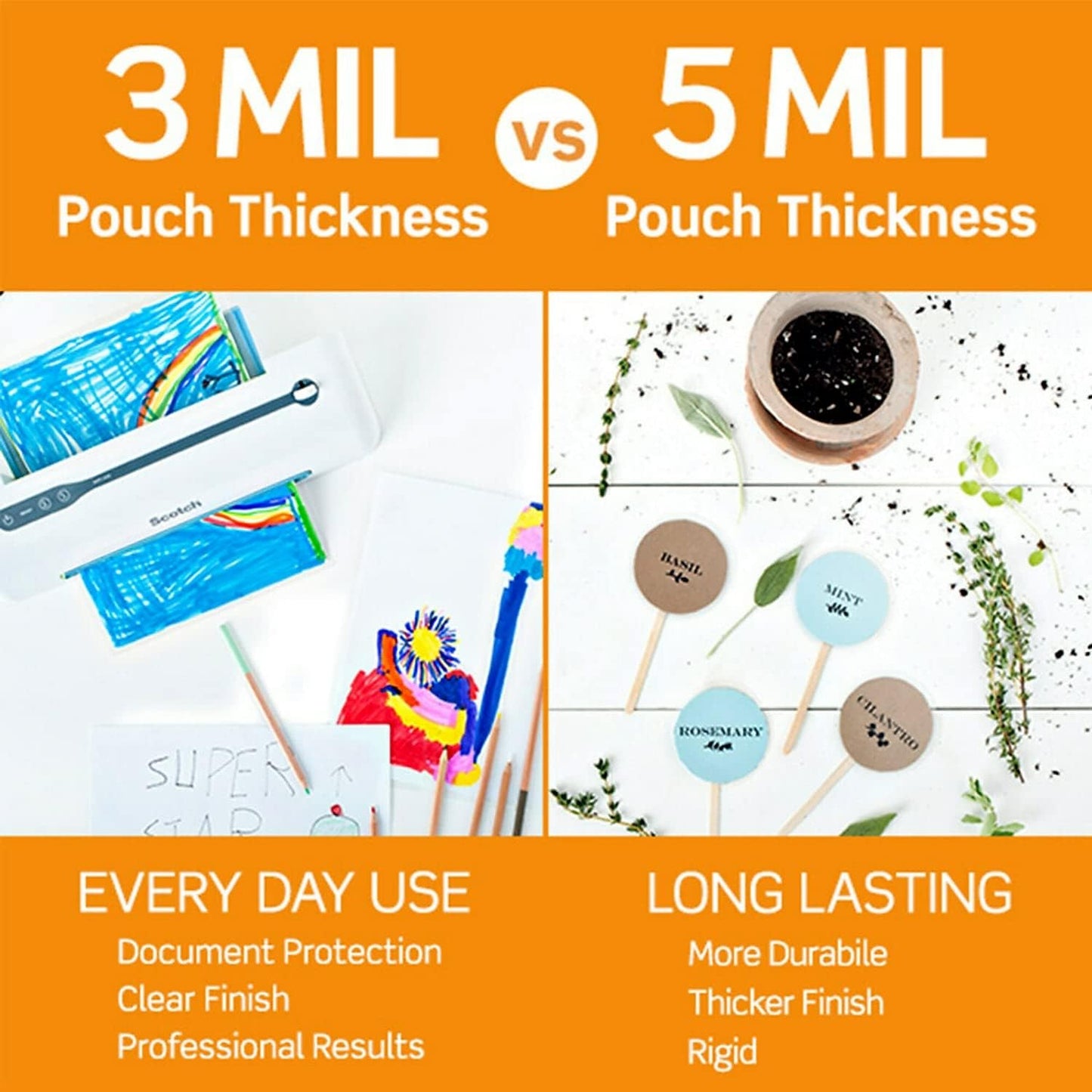 3M Dual Laminate Refill, 12 Inches x 100 Feet Roll, Heat-Free Laminating (DL1001) Clear