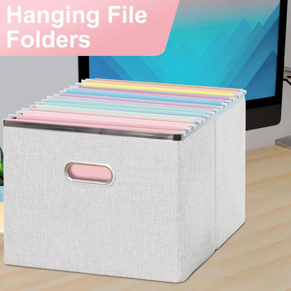 Hanging File Folders, 70 Pack Letter Size Hanging File folders with 1/5-cut Tabs, Stay Organized for Your Home and Office Bulk File, Documents and Paper, Macaron 10 Colors