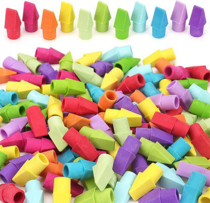 ZZTX Pencil Top Erasers, 120 Pack Eraser Caps Bulk, Erasers for Pencils, Eraser Toppers for Kids School Home Office, 11 Assorted Colors Erasers