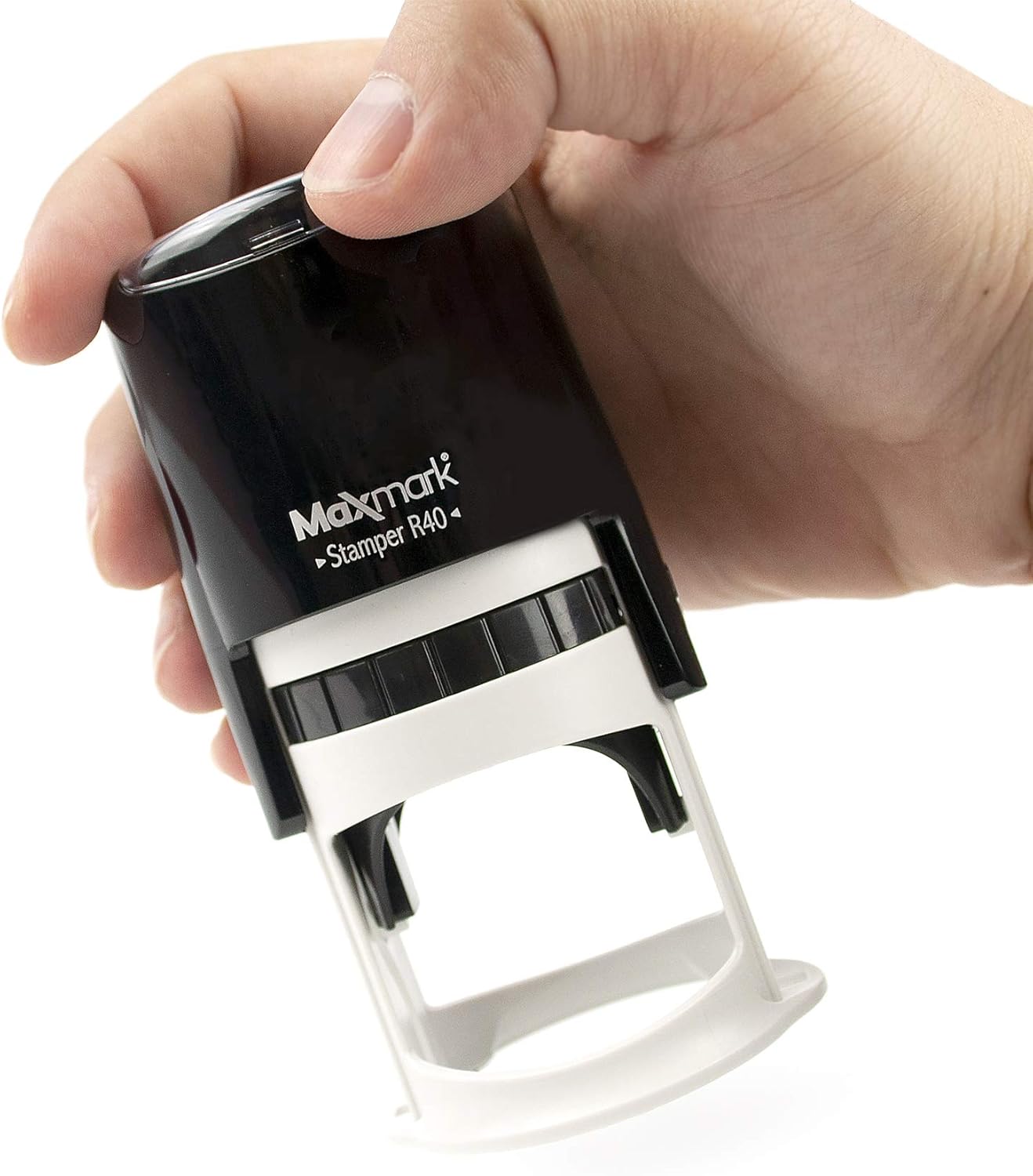 Round Notary Stamp for State of Missouri- Self Inking Stamp - Top Brand Unit with Bottom Locking Cover for Longer Lasting Stamp - 5 Year Warranty