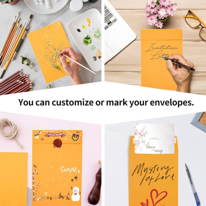 Joyberg 6x9 Envelopes Self Seal, Yellow, Printable, Tear Resistant Kraft Envelopes for Mailing Letters, Documents, Photos, Invitations