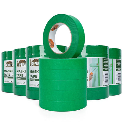 Green Painters Tape Multi-Surface Masking Tape 0.94 inch x 60 Yard, Indoor and Outdoor Painting Tape, Residue Free Easy Removal with Sharp Lines, Paint Tape for Walls, Auto, Home, 36Rolls