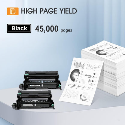 DR-920 DR920 Drum Unit Black 2 Pack Compatible Replacement for Brother DR920 DR 920 DR-920 for HL-L5210DN L5210DW L5215DW L6210DW L6217DW L6310DW L6415DW MFC-L5710DN L5710DW L5715DW L5915DW Printer