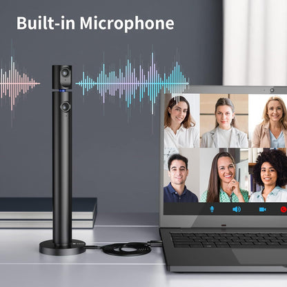 CZUR Halo X Pro Dual Webcam for PC, 1080P Web Camera with Microphone, USB Camera for Computer, 90° View, Plug & Play, Compatible with Windows&Mac, for Skype/TikTok/YouTube/Yahoo Messenger