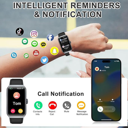 Fitness Tracker with Heart Rate/Blood Oxygen/Sleep Monitor, Smart Watches for Women Men, 100+ Sports Modes, Activity Step Trackers Smart Watch for Android iOS Phones