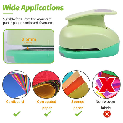 UCEC Circle Punch, 2.5 Inch Circle Hole Punch, Craft Paper Punches Circles Craft Punch Cutters for Handmade Crafting Scrapbooking Cards Arts Fun Projects