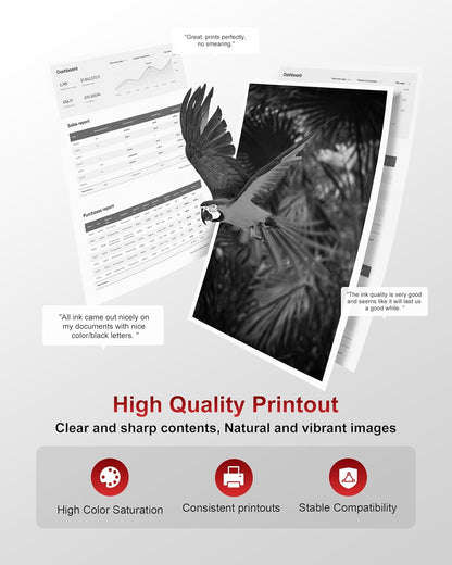 070 Black Toner Cartridge 2 Pack Replacement for Canon 070 Toner Cartridge 070 070H CRG070 CRG-070 Use with Canon imageCLASS MF465dw MF462dw LBP247dw LBP246dw MF462 LBP247 LBP246 Printer Ink