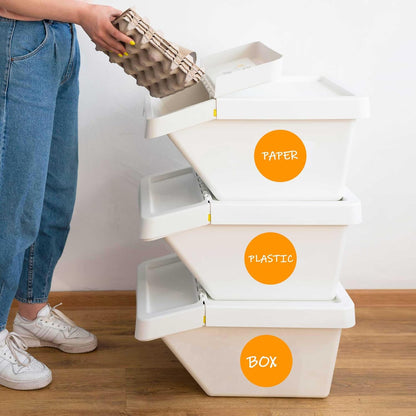 PARLAIM 3”Color Coding Labels Stickers,4Rolls/2000per Dispenser Box Round Adhesive Circle Dot Stickers for Inventory Office Home (Orange)