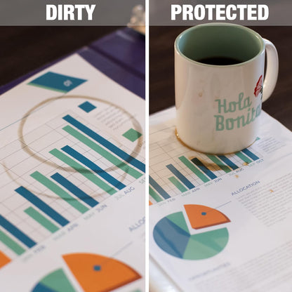 Samsill High Capacity Sheet Protectors, 25 Pack, 8.5x11 Inch Page Protectors for 3 Ring Binder, Heavy Duty, Multi-Page Protector, Holds 50 Sheets, Top Loading, Acid Free