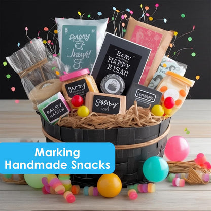 Chalkboard Labels for Jars - 140 Pcs Reusable Waterproof Chalk Stickers with 2 Chalk Marker, Organize Home & Kitchen, Storage Bins, Parties, Weddings (Rectangle)