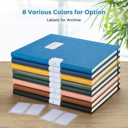 Graph Paper Notebook, Hardcover Notebook 8.5 x 11, Grid Notebook Journal for Women, Men, Large Leather Journals for Writing, Thick Paper, A4 Notebooks for Work, School Supplies, Engineering Navy