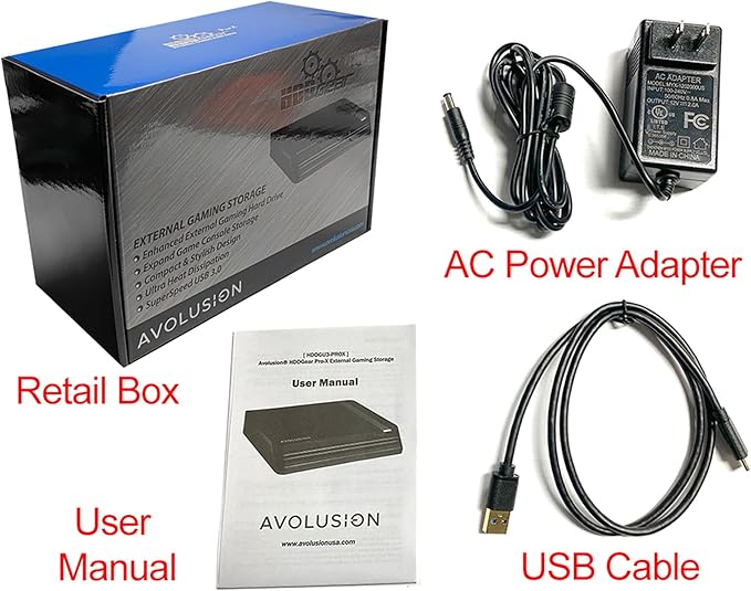 Avolusion PRO-X USB 3.0 External Hard Drive for WindowsOS Desktop PC/Laptop - (20TB) (Renewed)