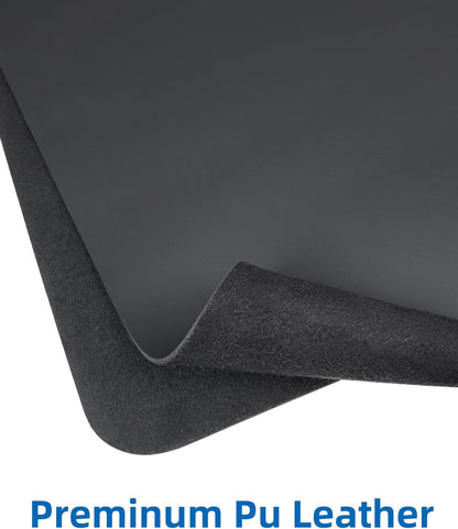 Non-Slip Desk Pad,Mouse Pad,Waterproof PU Leather Desk Protector,Ultra Thin Large Desk Blotter,Waterproof Keyboard mat for Office/Home/Decor(Black 23.6" x 13")