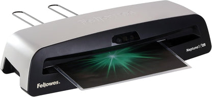 Fellowes Neptune 3 125 Laminator with 10 Pouches, 12.5 Inch (5721401), Silver, Black