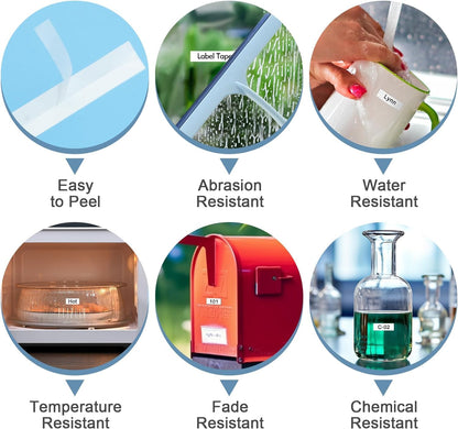 Pristar Compatible Label Tape Replacement for Casio XR-9X XR-9X2S XR9X XR9X2S Black on Clear Label Tape for KL-120 KL-60 KL-100 KL-750 KL-780 KL-820 KL-7200 Label Maker, 9mm(3/8") x 8m(26'), 3-Pack