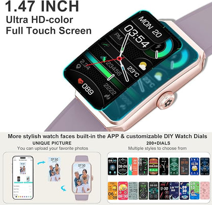 Fitness Tracker with Heart Rate/Blood Oxygen/Sleep Monitor, Smart Watches for Women Men, 100+ Sports Modes, Activity Step Trackers Smart Watch for Android iOS Phones